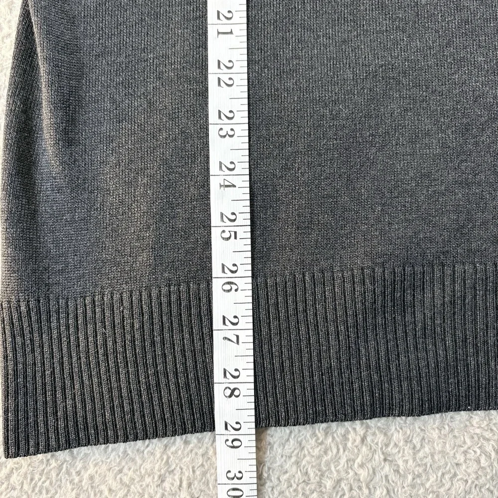Banana Republic‎ Luxury Blend Sweater Mens L Large Gray Silk Cotton Cashmere